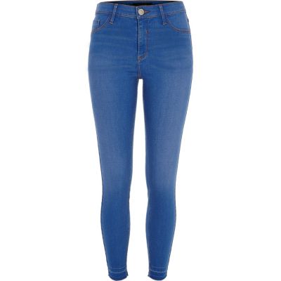 Blue bleached wash Molly jeggings
